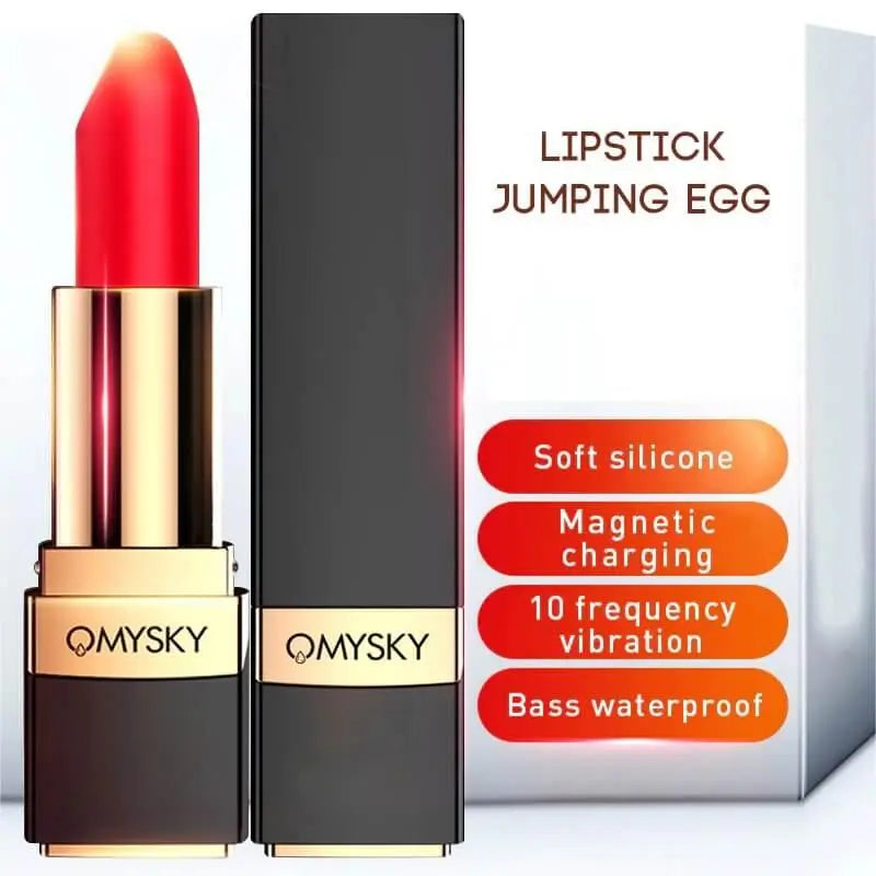 Compact Discreet Lipstick-Style Jumping Egg for Women, Xoxomvoing Portable Massager