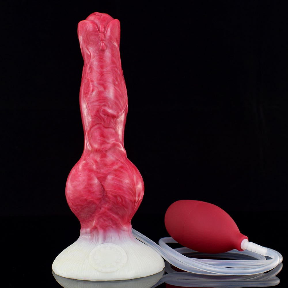 8 Inch Red Squirting Fantasy Dog Dildo Xoxomoving