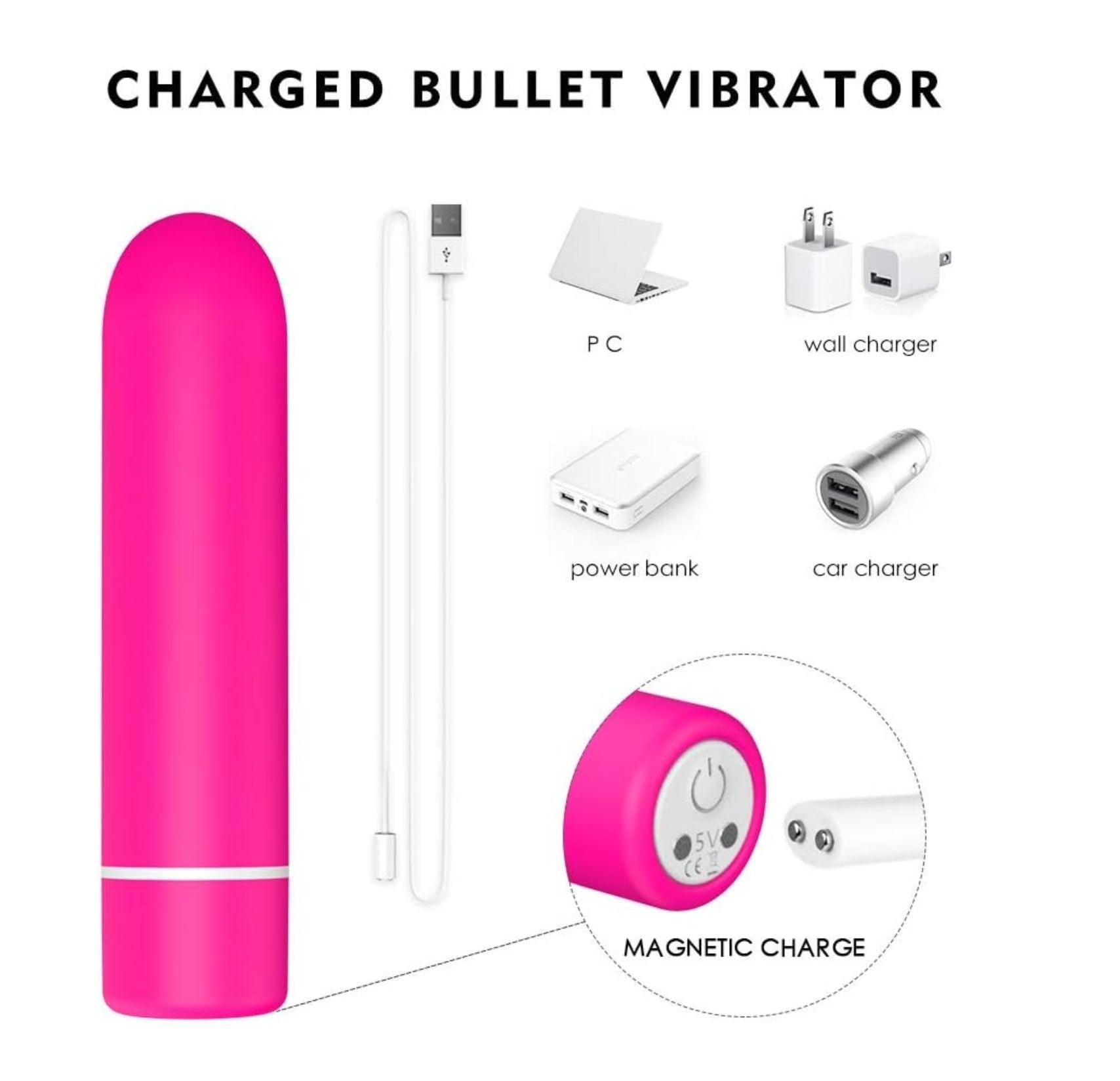 2 in 1 Detachable Bullet Vibrator with Tongue-Shaped Tickler - Xoxomoving