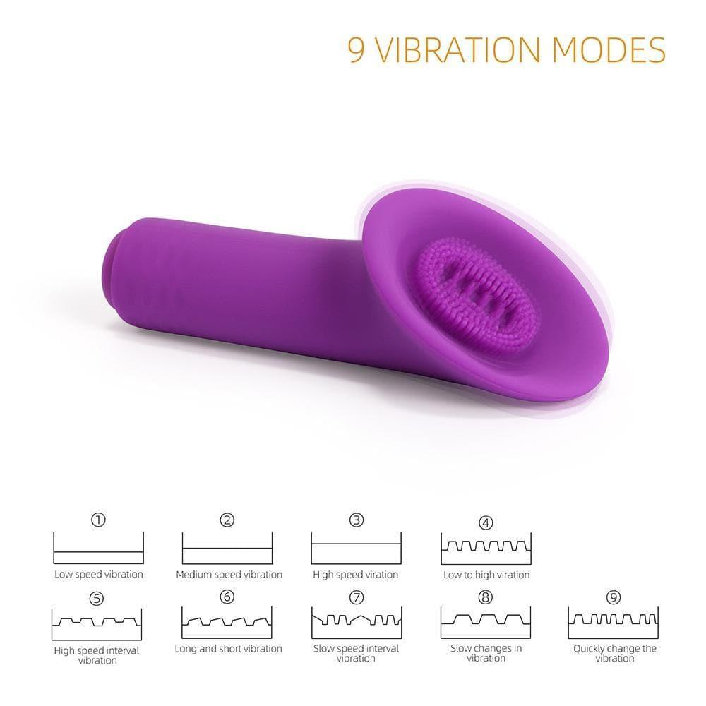 2 in 1 Detachable Bullet Vibrator with Tongue-Shaped Tickler - Xoxomoving