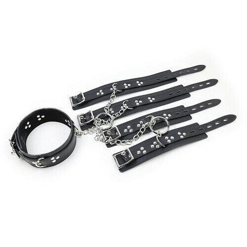 Neck Collar Arms and Wrist Cuffs Bondage Gear - Xoxomoving