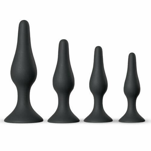 Silicone Anal Plugs Set for Trainer 4 Piece Set - Xoxomoving