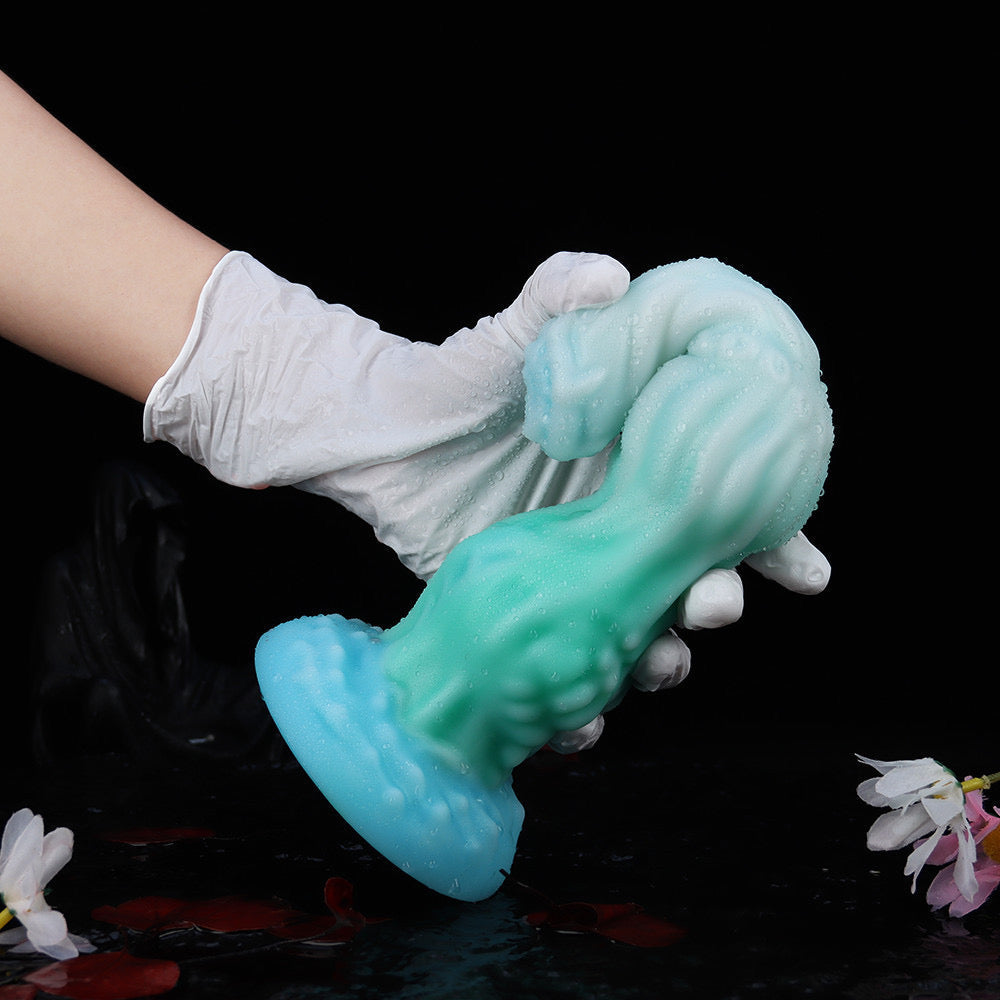 Huge Silicone Fantasy Dragon lights up Butt Plug Xoxomoving