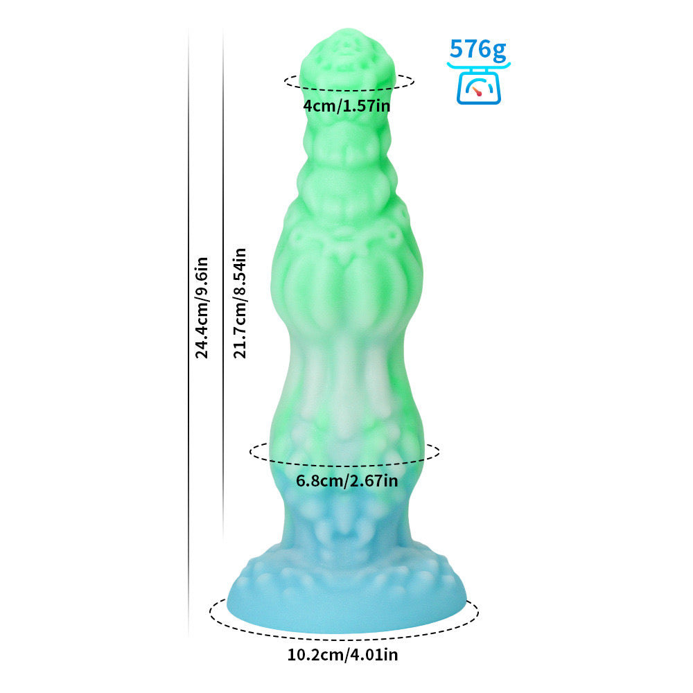 Huge Silicone Fantasy Dragon lights up Butt Plug Xoxomoving