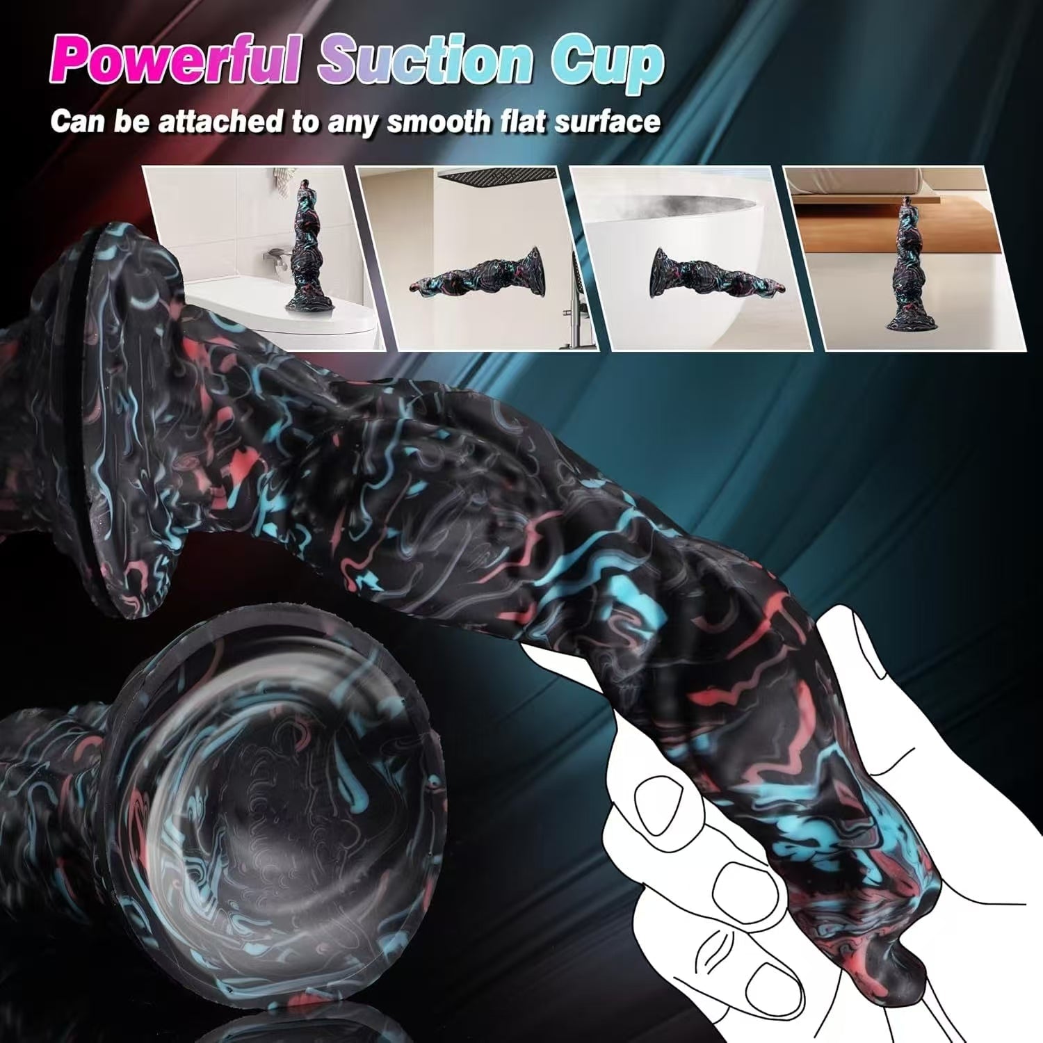 8.5 inch Silicone Suction Cup Alien Dog Dildo ＳＴＳ