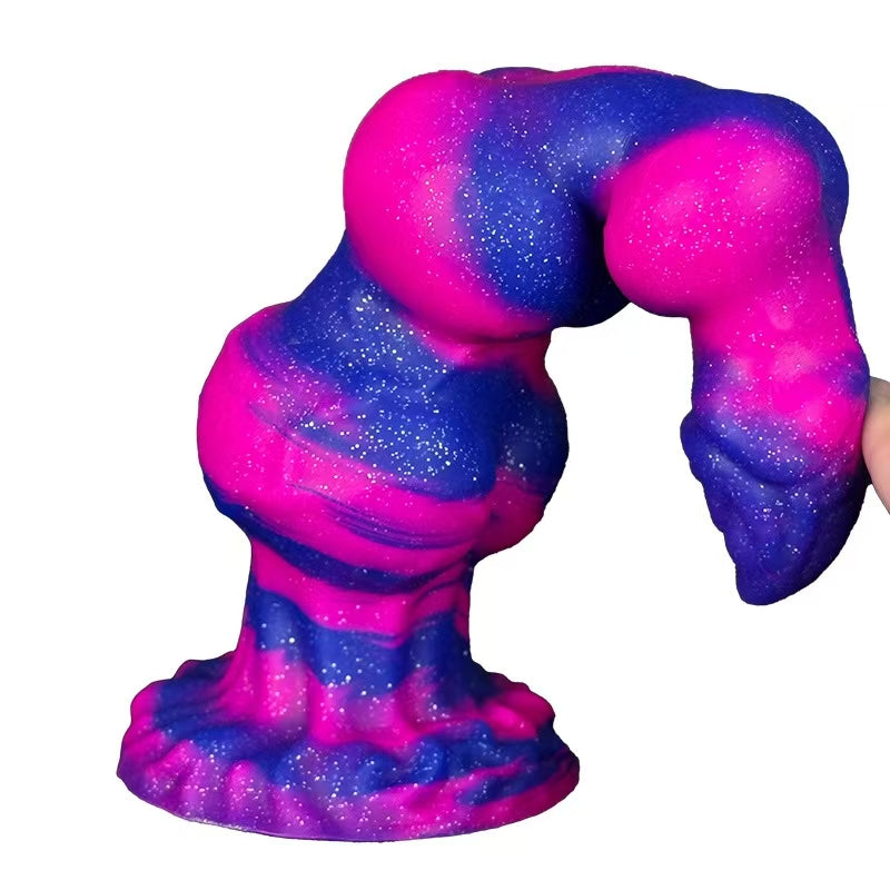 Huge Colorful Dog Wolf Monster Dildo Xoxomoving