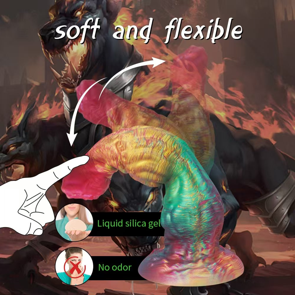 Huge Soft Hell Werewolf Monster Dildo Xoxomoving