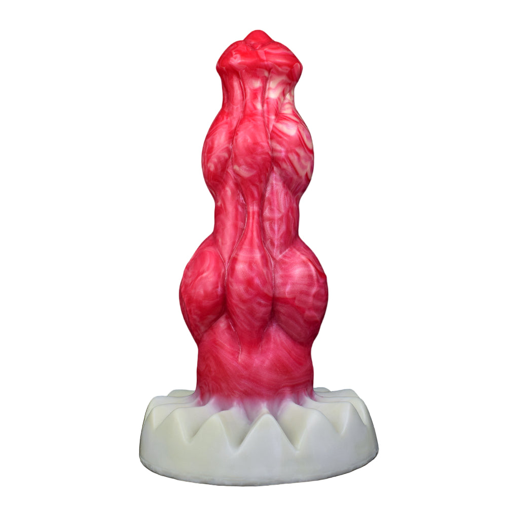 9 Inch Double Knot Red Dog Dildo Xoxomoving