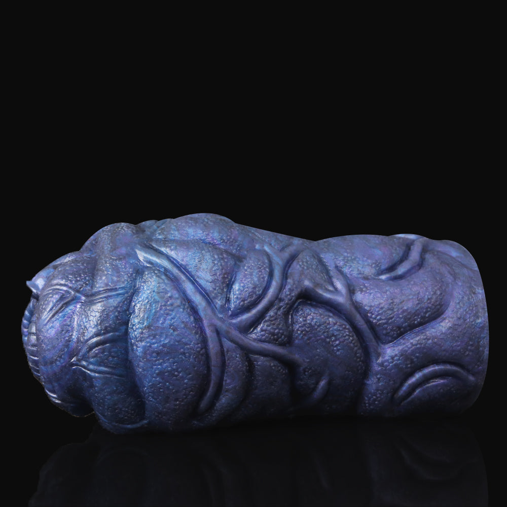 Fantasy Bull Pocket Pussy Masturbation Cup - Dark Blue Silicone Masturbator Male Sex Toys Xoxomoving