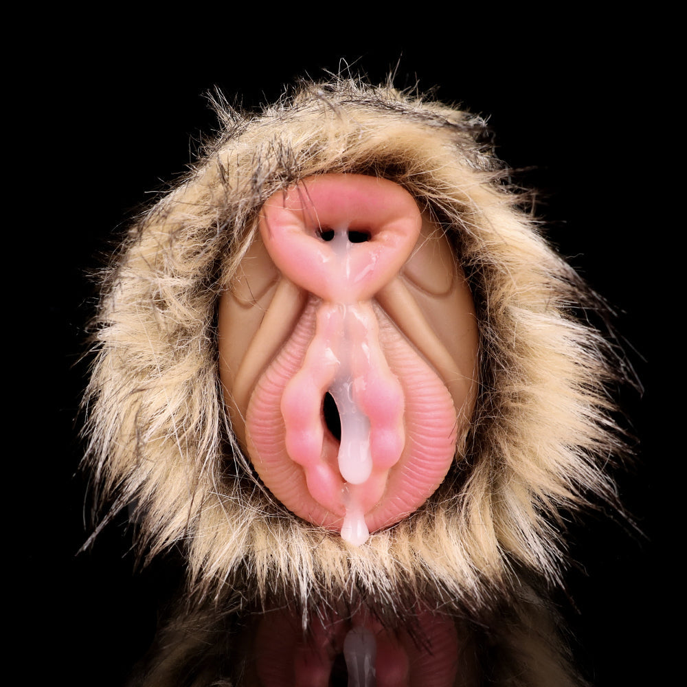 Donkey Pocket Pussy Masturbation Cup - Lifelike Animal Fur Vaginal Penis Masturbator Xoxomoving