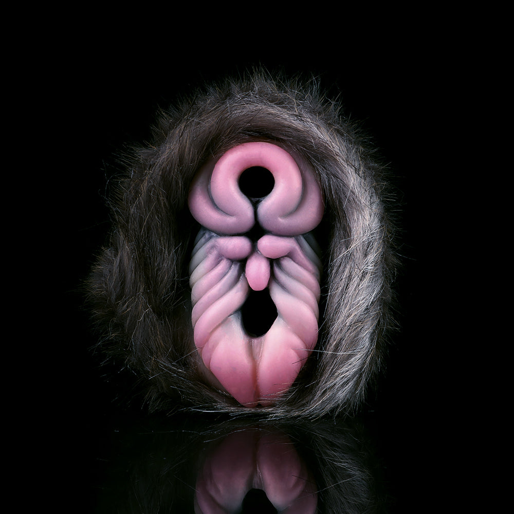Rhino Pocket Pussy Masturbator Sex Toy for Men - Realistic Furry Silicone Vaginal Masturbation Cup Xoxomoving