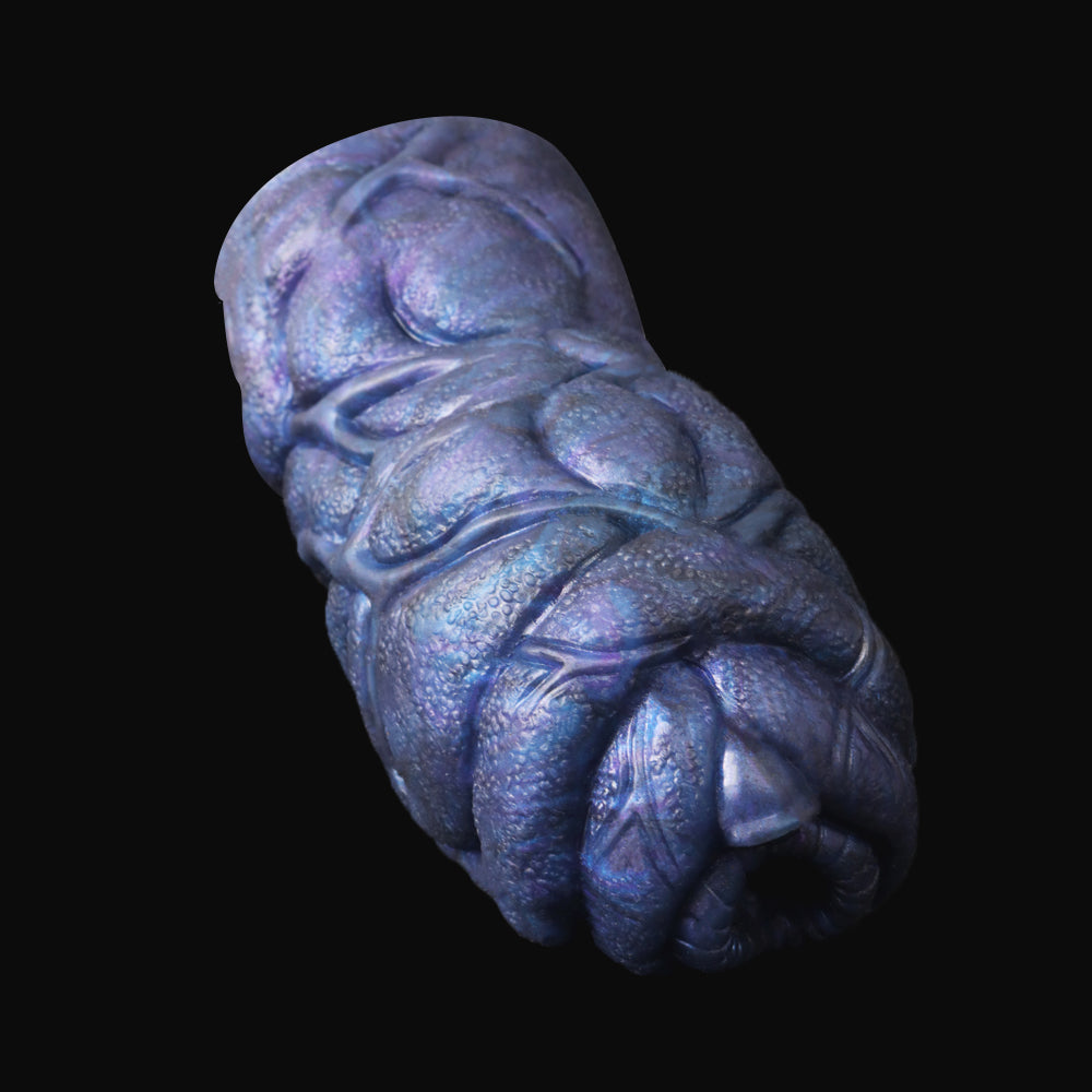 Fantasy Bull Pocket Pussy Masturbation Cup - Dark Blue Silicone Masturbator Male Sex Toys Xoxomoving