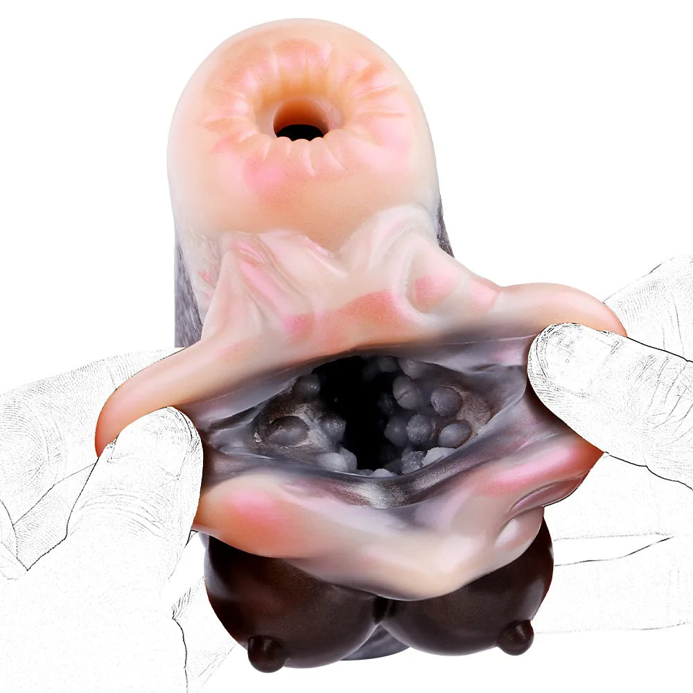 Silicone Realistic Vagina Blowjob Masturbation Cup Xoxomoving