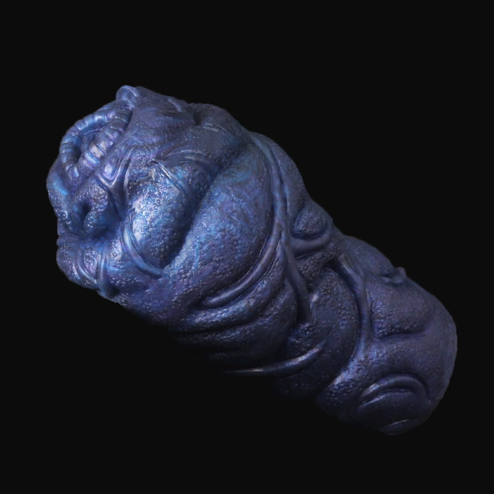 Fantasy Bull Pocket Pussy Masturbation Cup - Dark Blue Silicone Masturbator Male Sex Toys Xoxomoving