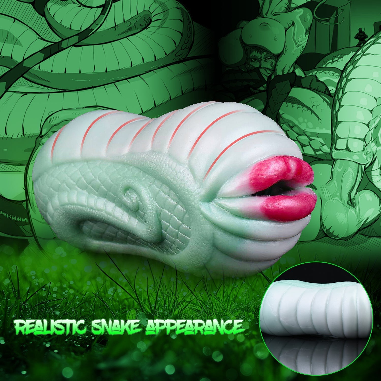 Snake Pussy Pocket Masturbator - Fantasy Monster Vaginal Penis Masturbation Male Sex Toy Xoxomoving