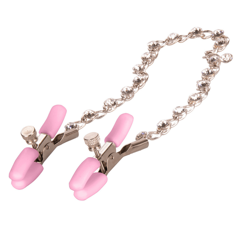 Nipple Play Crystal Chain Nipple Clamps - Xoxomoving