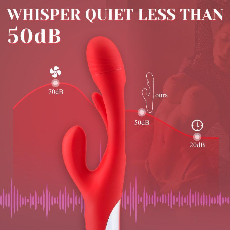 7-Frequency G-Spot Rabbit Vibrator with Hollow Tongue Design - Xoxomoving