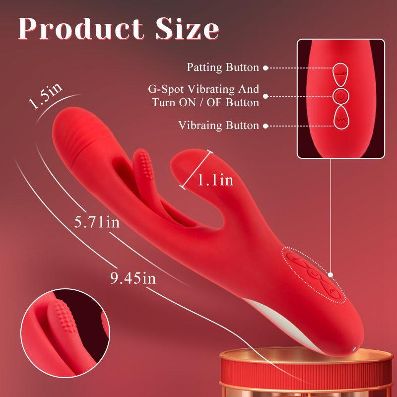 7-Frequency G-Spot Rabbit Vibrator with Hollow Tongue Design - Xoxomoving