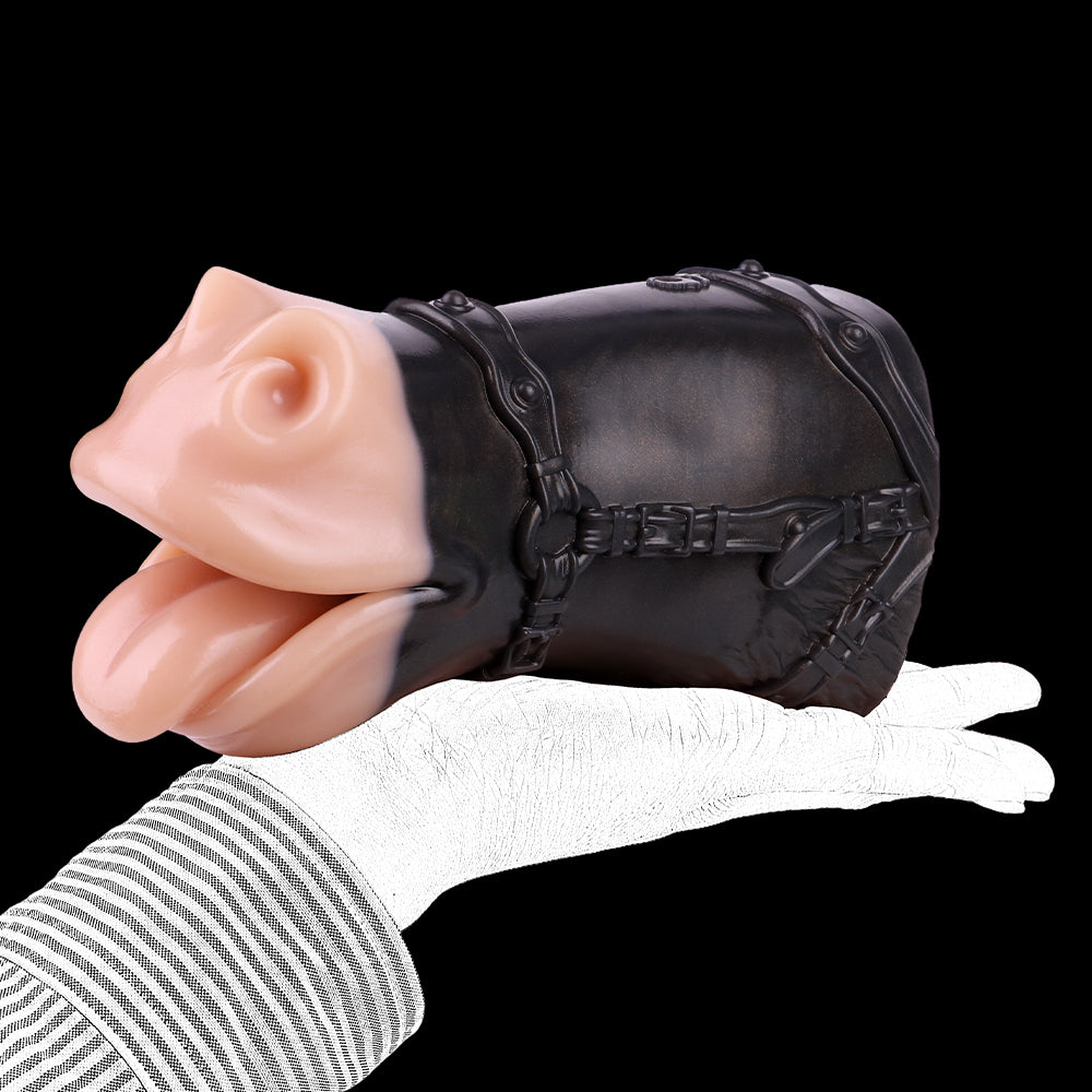 Realistic Horse Mouth Pocket Pussy Masturbator - Fantasy Animal Oral Sex Penis Massage Xoxomoving