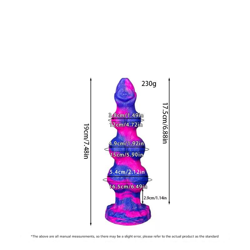 Huge Colorful Dog Wolf Monster Dildo Xoxomoving