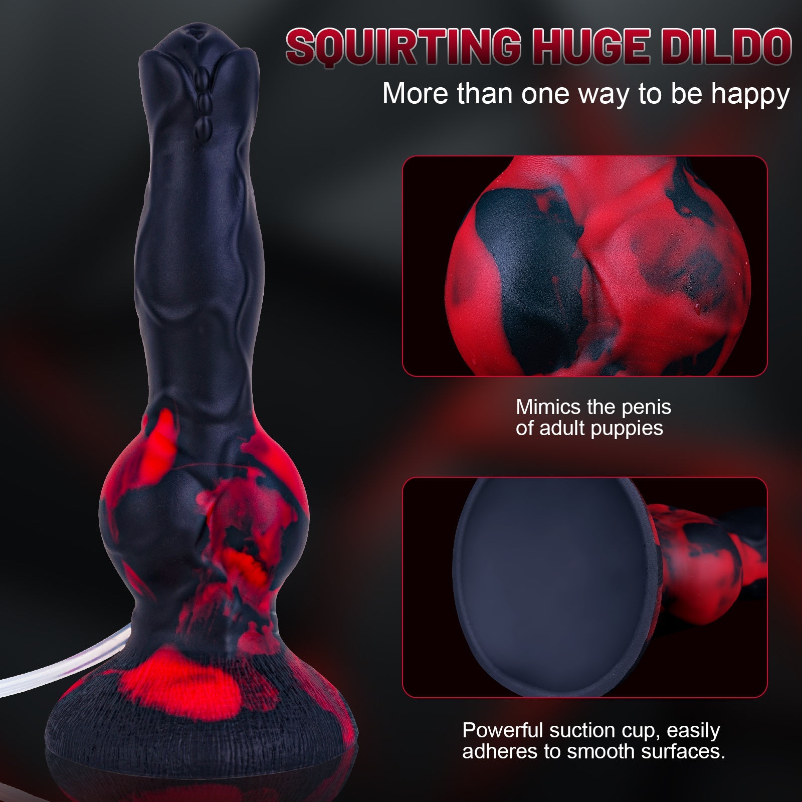 8 Inch Knot Dog Squirting Dildo ＳＴＳ
