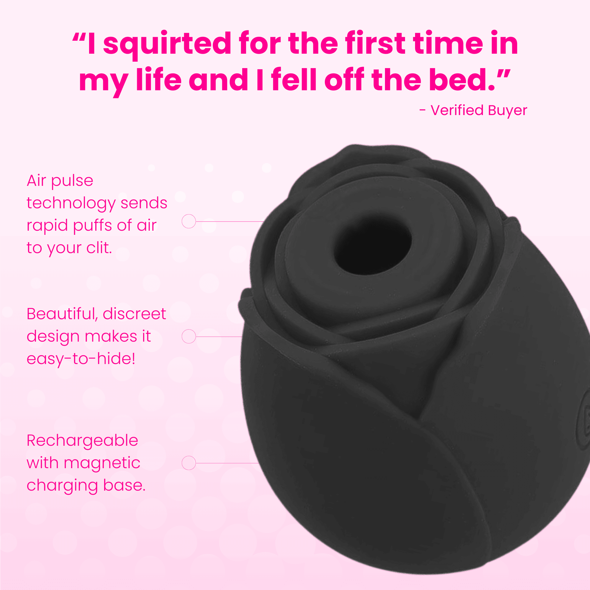 FREE #1 Selling Rose Sex Toy Air Pulse Stimulator - Add To Your Cart! - Xoxomoving