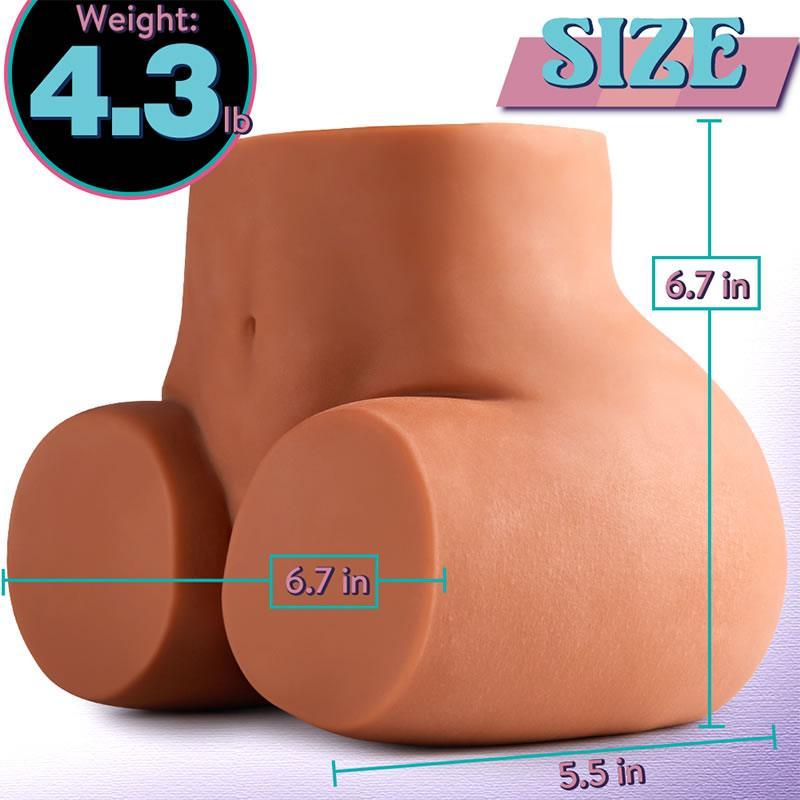 4.3lb Muy Sexy Latin Virgin Adrianna Cowgirl Dual Entry Realistic Butt Masturbator - Xoxomoving