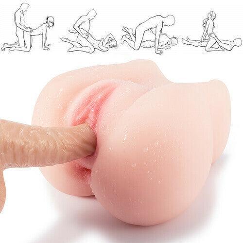 4.85lb Male Masturbator Sex Toy with 2 Holes - Xoxomoving