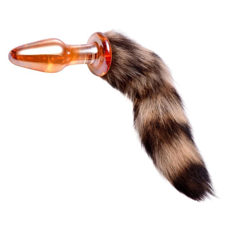 Fox Tail Glass Anal Plug - Xoxomoving