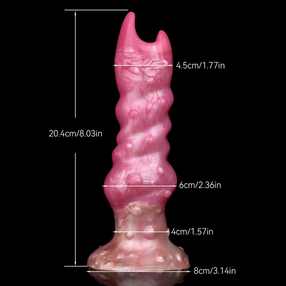 Zhulong Ovipositor Dildo – Spiral Fantasy Silicone Toy Xoxomoving