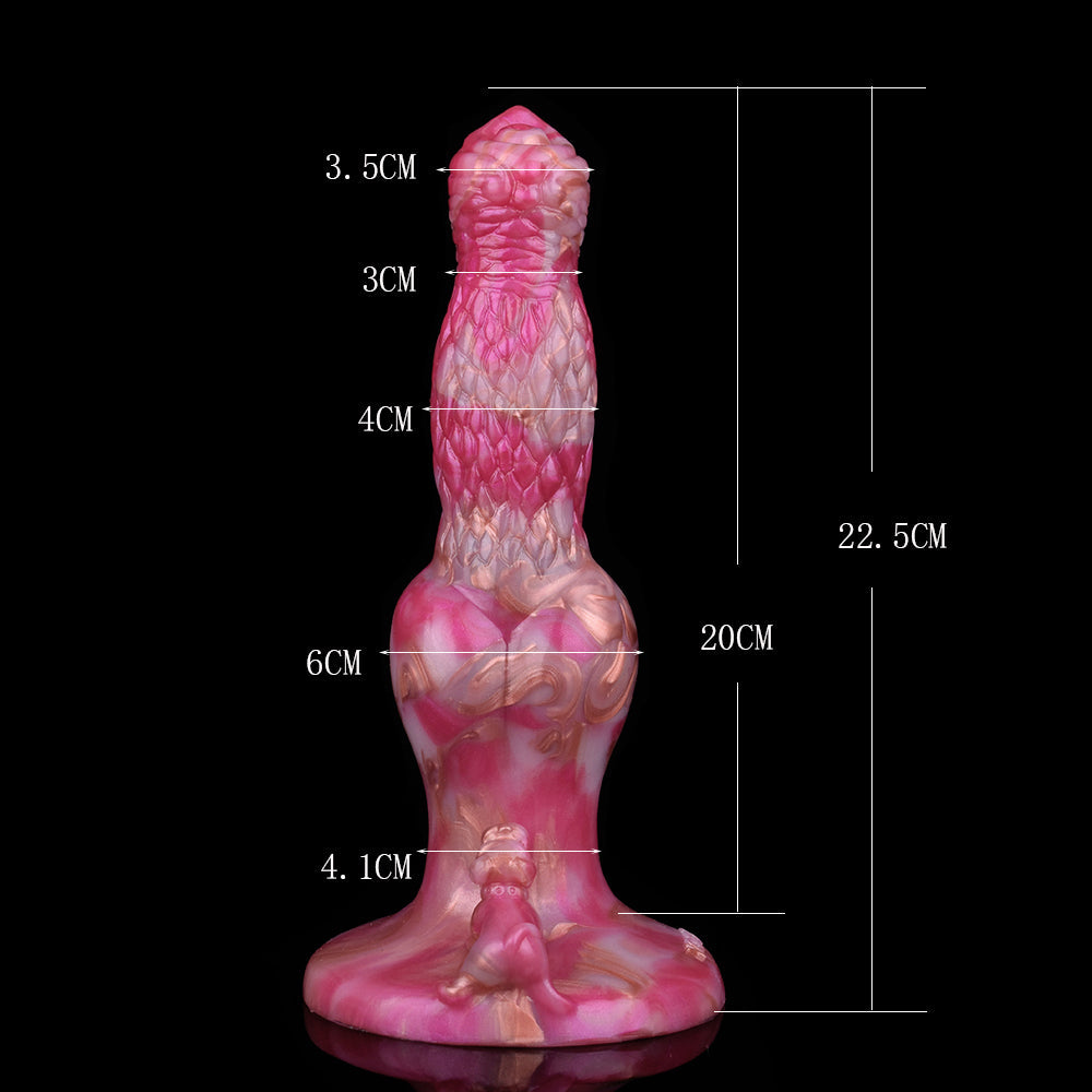 8 Inch Dog Knot Vibrating Strap On Dildo 我的商店