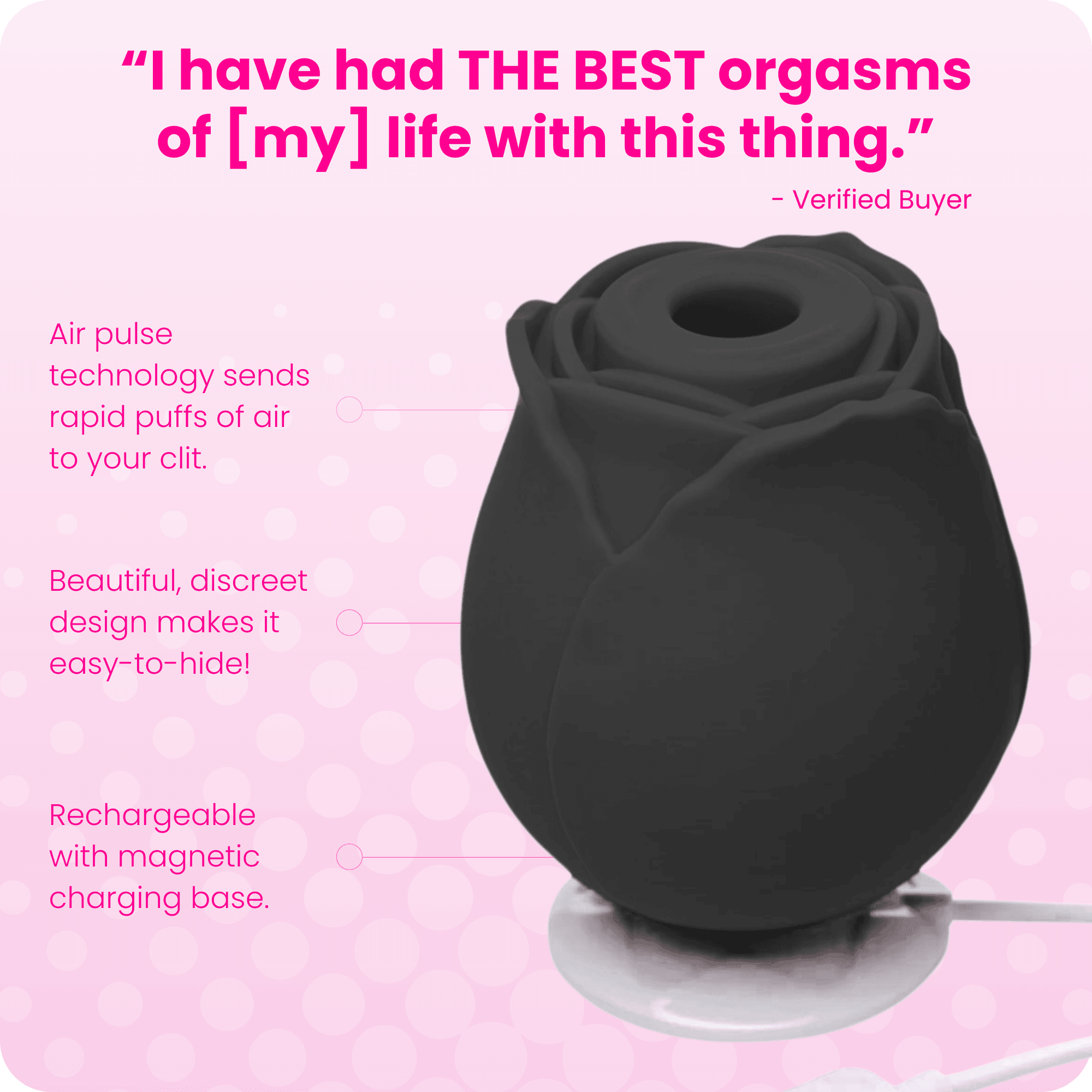 FREE #1 Selling Rose Sex Toy Air Pulse Stimulator - Add To Your Cart! - Xoxomoving