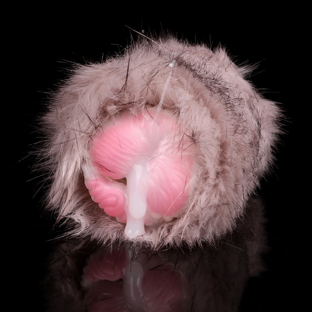 Furry Dog Pocket Pussy - Realistic Animal Vaginal Double Open Penis Masturbator Xoxomoving