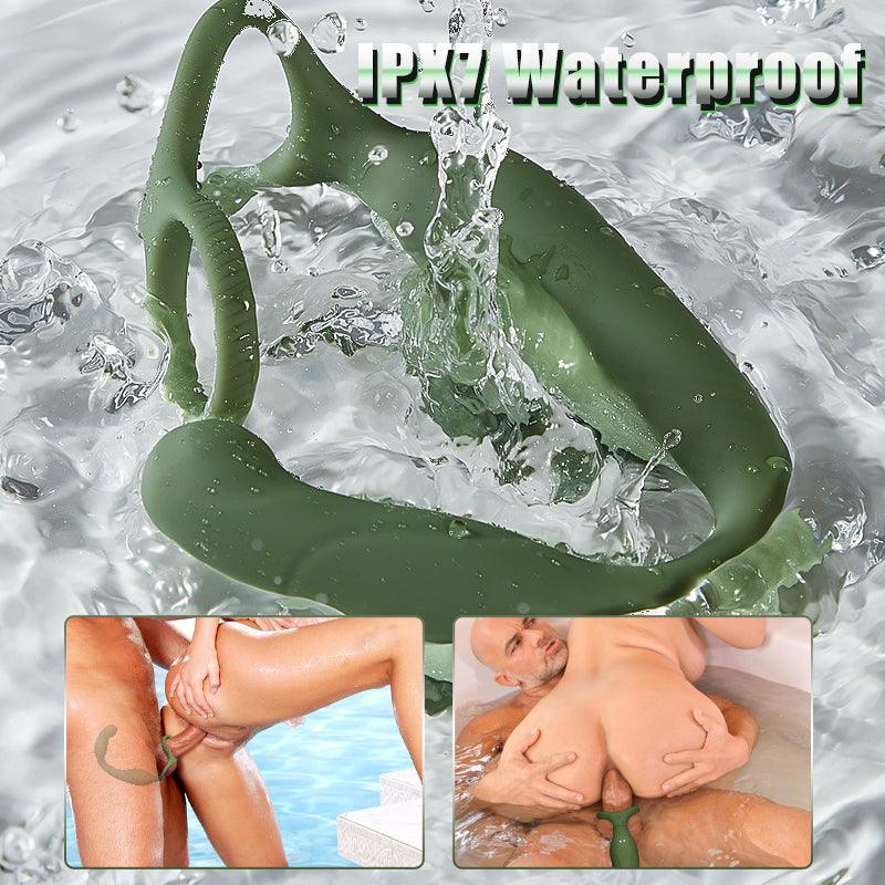 Warrior - C-Shaped 10 Swinging Vibrations Prostate Massager for Men Couple Gay - Xoxomoving