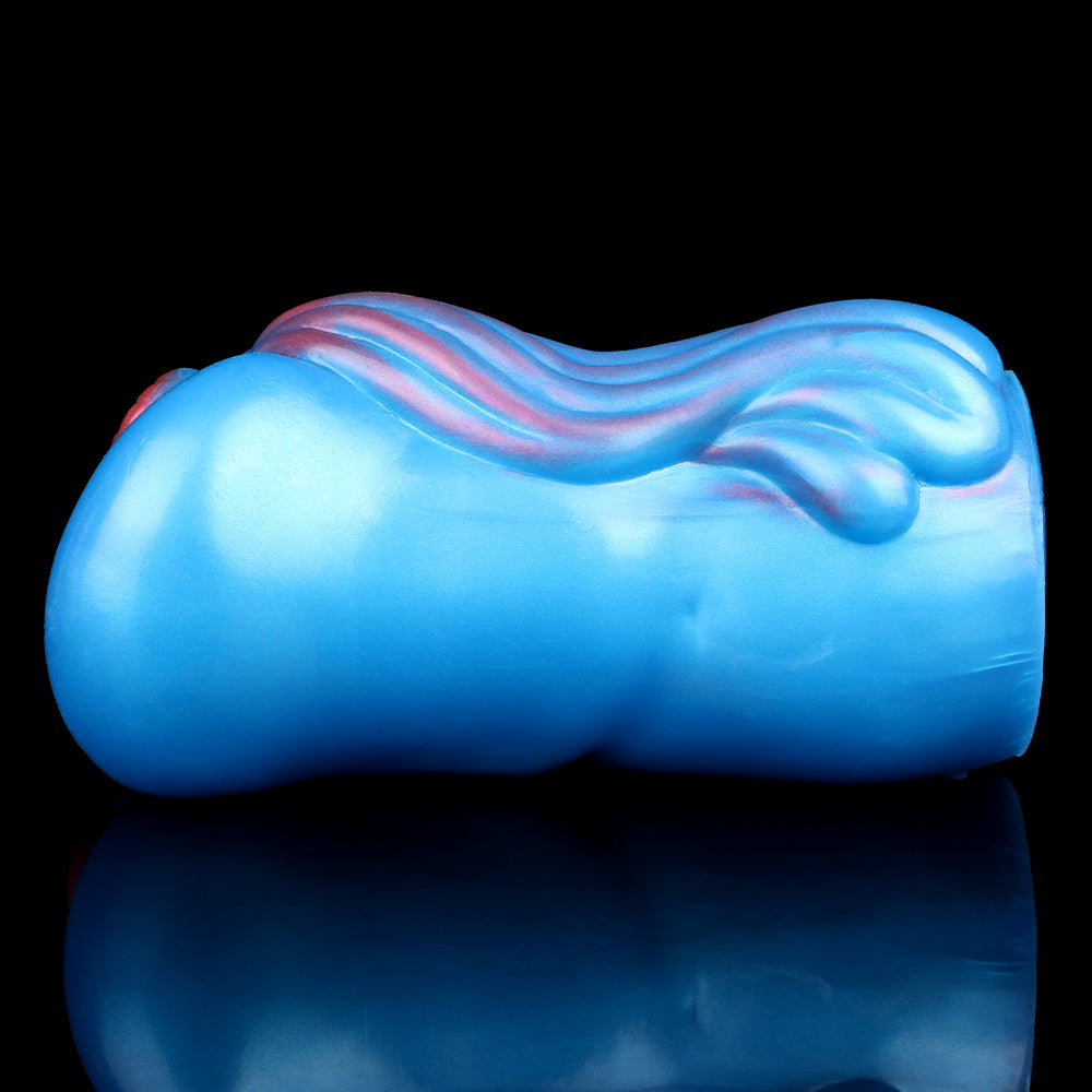 Fantasy Animal Pussy Male Masturbator - Dual Vaginal Vibrating Bullet Penis Masturbation Cup Xoxomoving
