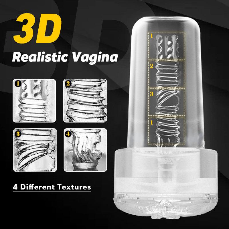 Swirl - 2 In 1 Vagina Sucking Electric Penis Pump - Xoxomoving