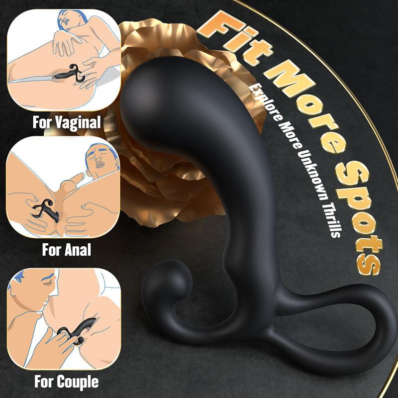 3 Pcs Set - Anal Extension Prostate Torture Unisex Silicone Anal Plug - Xoxomoving