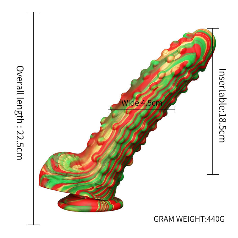 Alien Spiked Silicone Dildo 8.8 Inches Anesidora