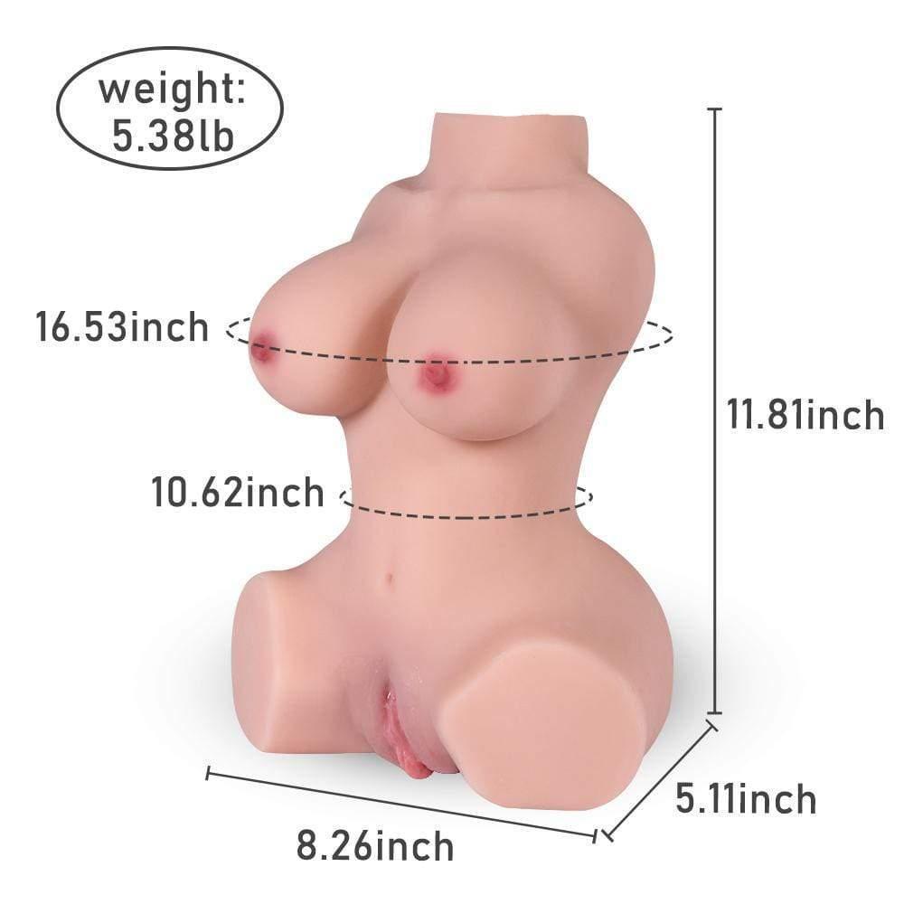 5.38lb Dual-Entrances Realistic Busty Doll Male Masturbator with Breast Pussy Ass - Xoxomoving