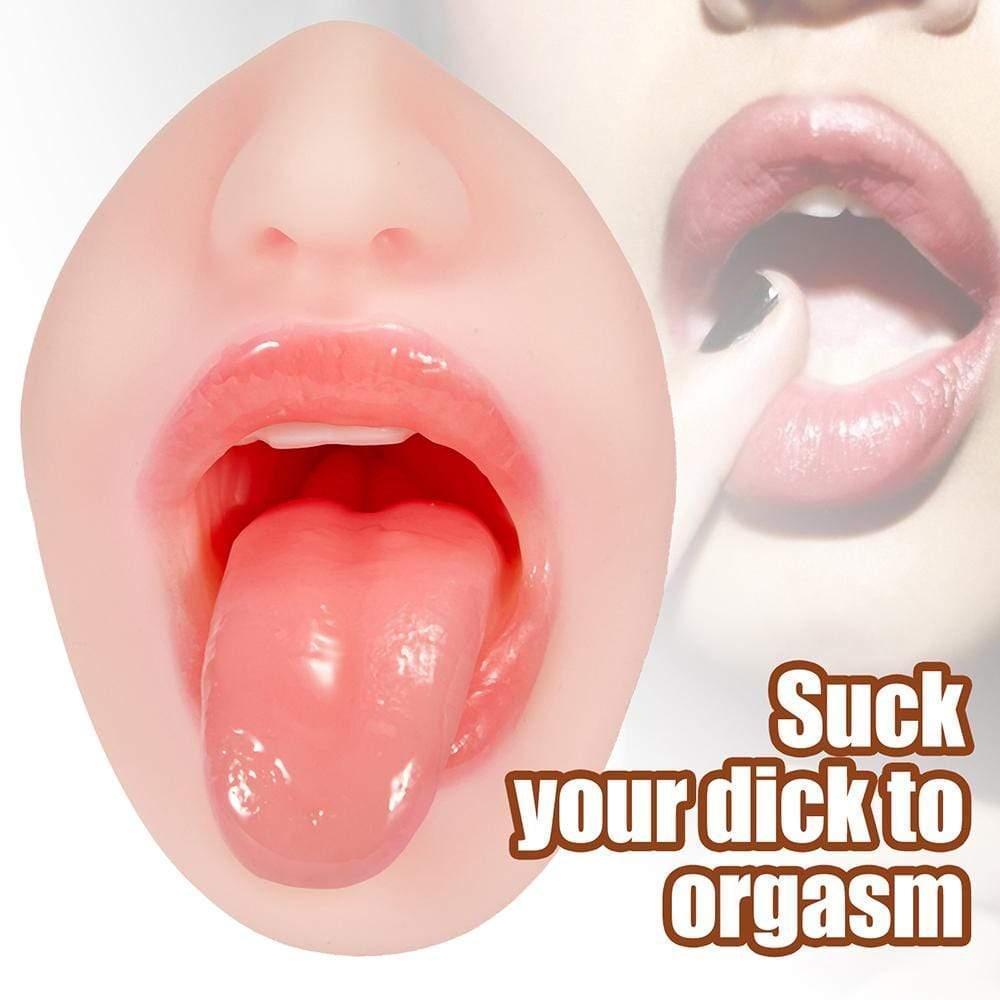 5.9-Inch Realistic Mouth with 3D Teeth and Tongue Pocket Pussy - Xoxomoving