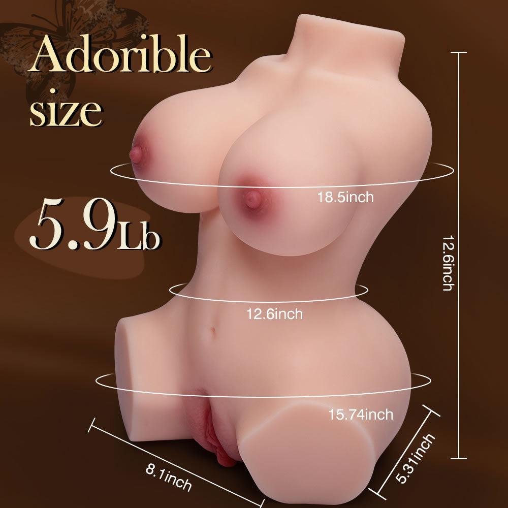 5.9lb Handhold Realistic Love Doll with Boobs Anus Pussy Male Stroker Masturbator - Xoxomoving