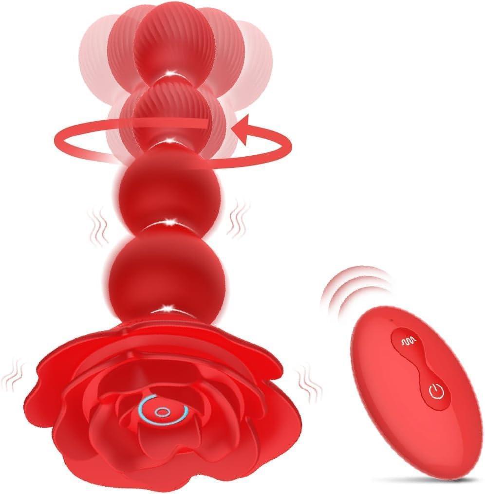 Alice Remote-Controlled Rose Butt Plug - Xoxomoving