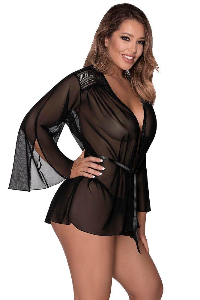 Modern Romance Flowing Short Robe