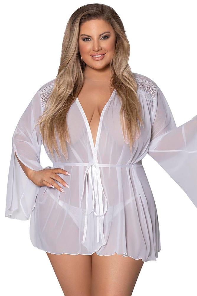 Modern Romance Flowing Short Robe