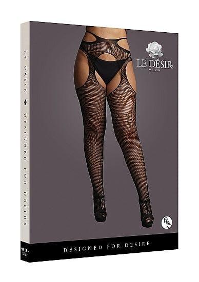 Le Desir Suspender Pantyhose With Strappy Waist