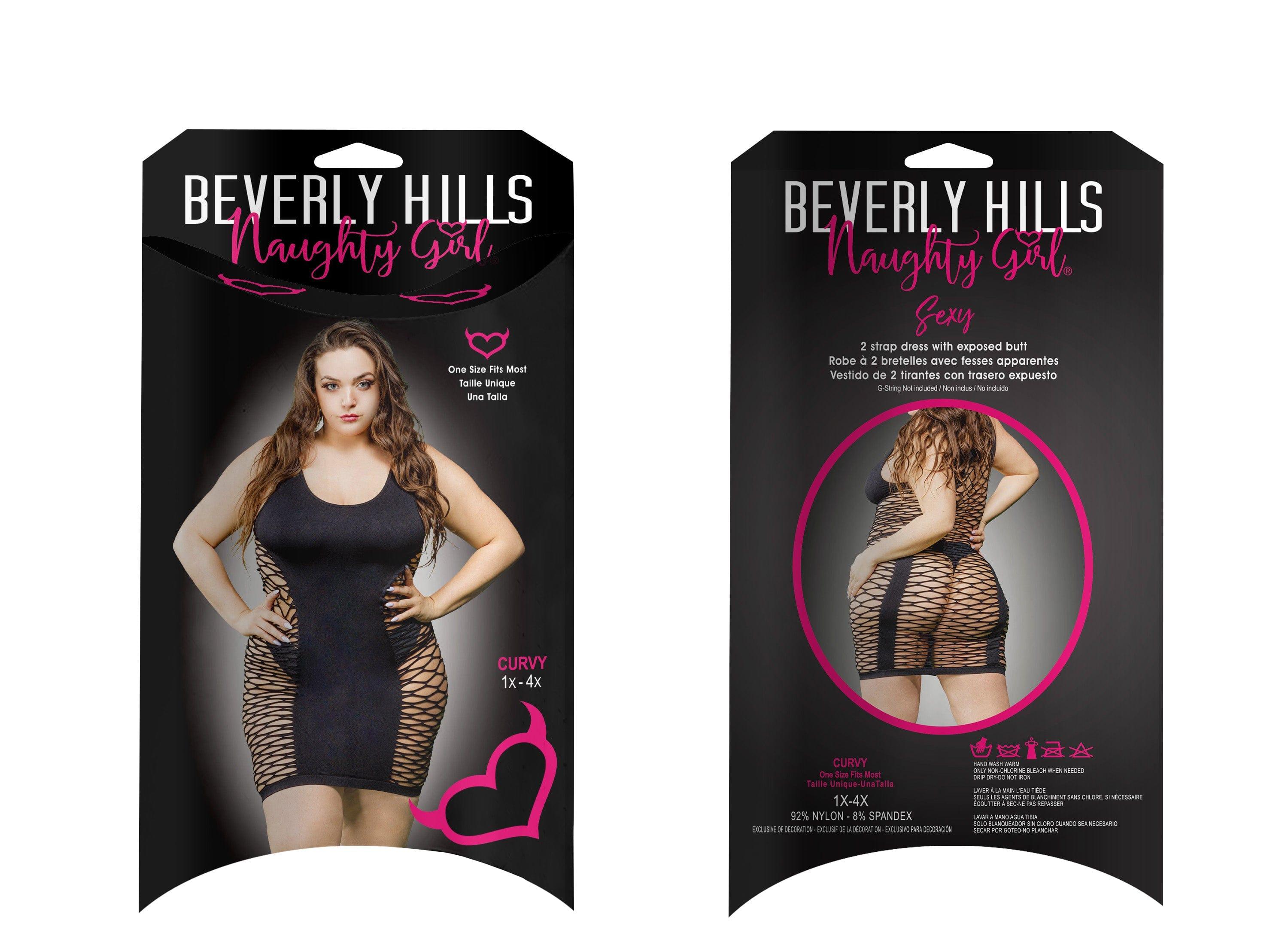 Beverly Hills Naughty Girl Lingerie Teaser Dress - Black - Q