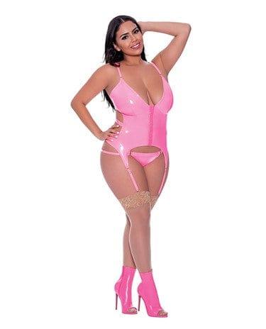 Exposed Hard Candy Basque & Cheeky Panty Set