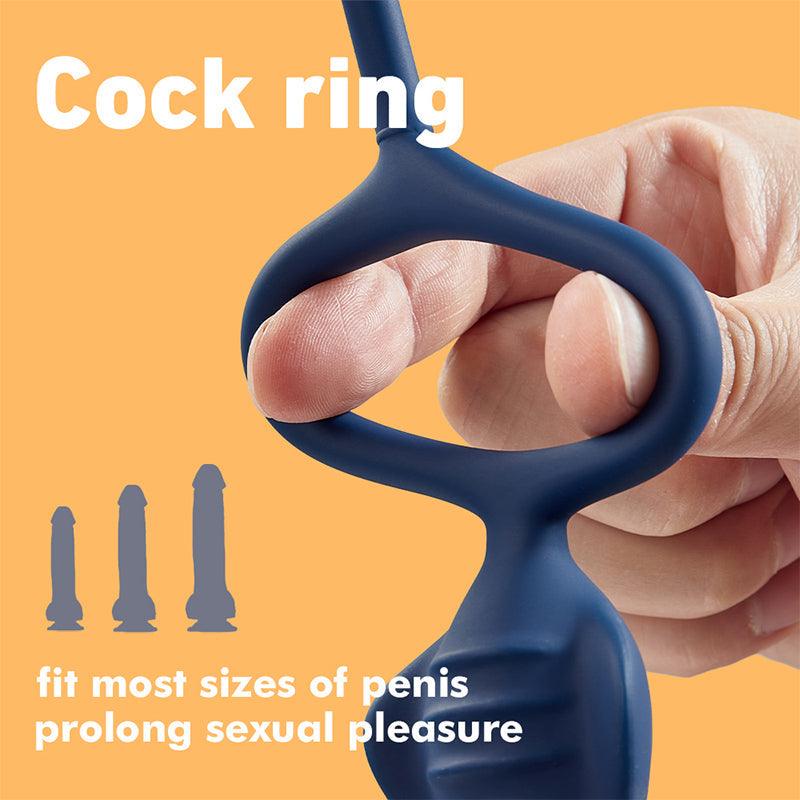 Wave - 9 Vibrating Anal Toy for Couple or Solo Fun - Xoxomoving