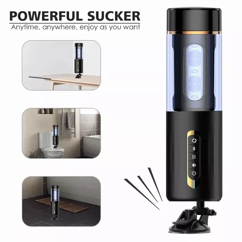 Xoxomoving Automatic Telescopic Masturbator for Men with Intelligent Voice