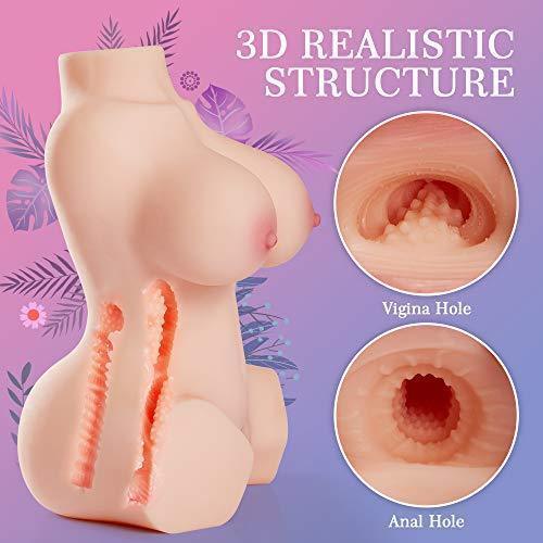 6.6lb Handheld Realistic Love Doll with Boobs, Anus & Pussy - Male Stroker Masturbator - Xoxomoving